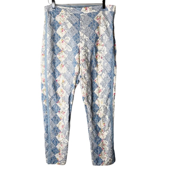 Polo Ralph Lauren Patchwork Quilted High Rise RARE Vintage Pants Size 12 - Picture 4 of 9